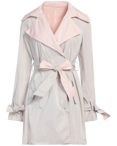 A.Testoni Light Overcoat & Trench Coat Polyester - White