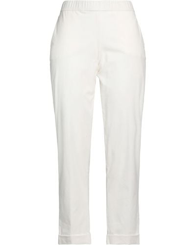 Whyci Trousers Cotton, Elastane - White