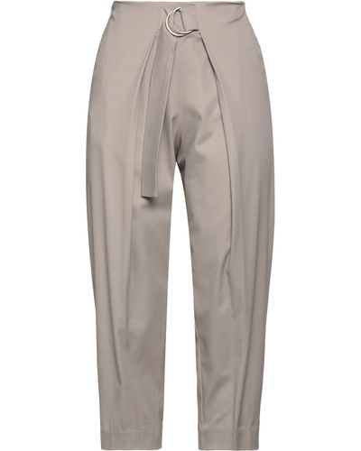 X's Milano Cropped Trousers - Grey