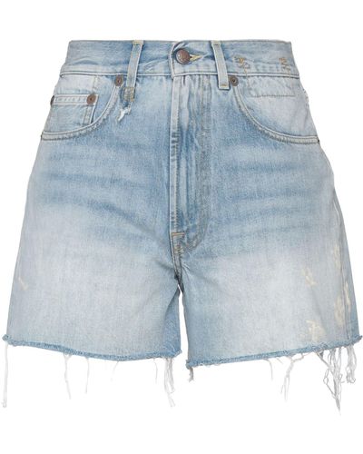 R13 Denim Shorts - Blue