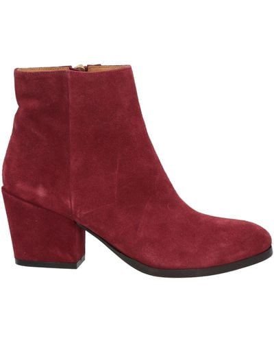 Buttero Ankle Boots - Red