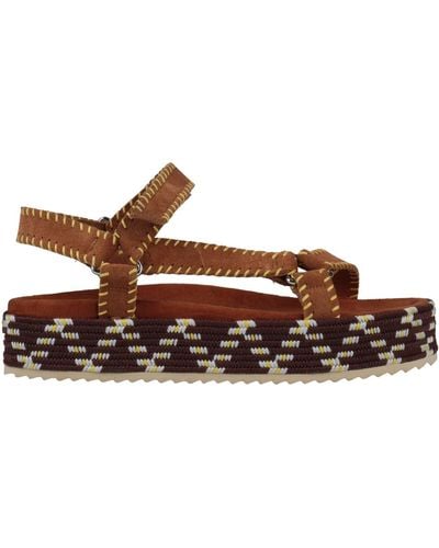 Colors Of California Espadrilles Leather - Brown