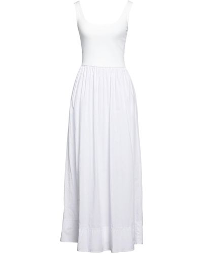 Alpha Studio Langes Kleid - Weiß