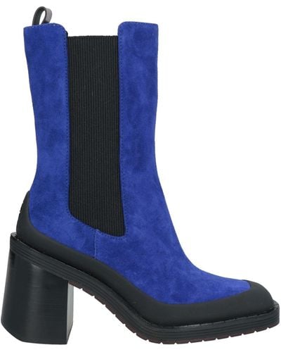 Tory Burch Bright Ankle Boots Leather - Blue