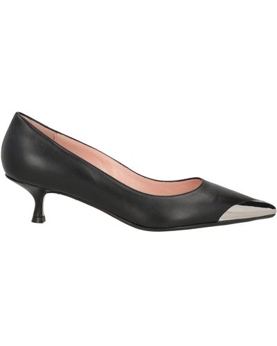 Anna F. Court Shoes Leather - Black