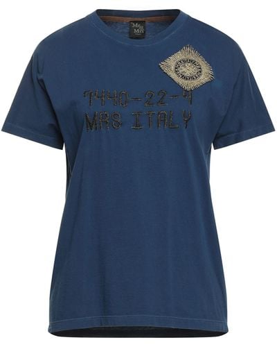 MR & MRS T-shirt - Blue