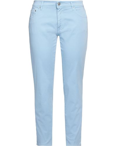 Care Label Trousers - Blue