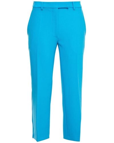 Victoria Beckham Pantaloni Cropped - Blu