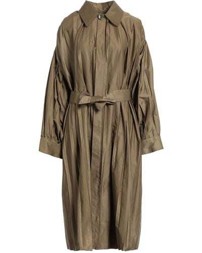 MM6 by Maison Martin Margiela Military Overcoat & Trench Coat Polyester, Cotton - Natural