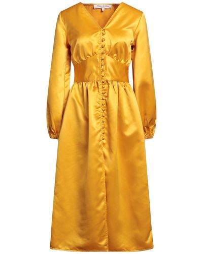CONNOR & BLAKE Midi Dress Viscose - Yellow