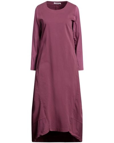 European Culture Midi Dress - Purple