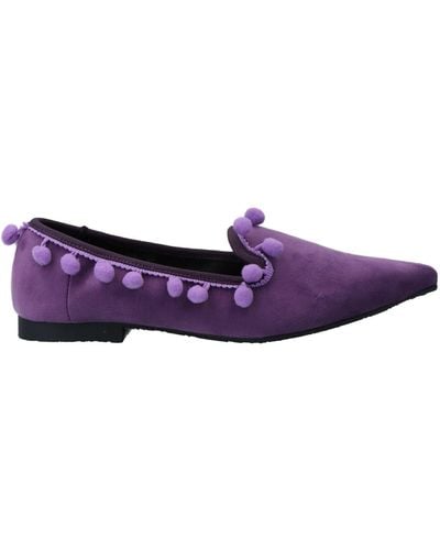 Divine Follie Loafers Textile Fibers - Purple