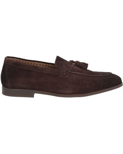 Doucal's Dark Loafers Leather - Brown