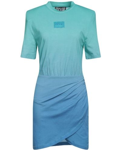 Versace Mini Dress Cotton - Blue