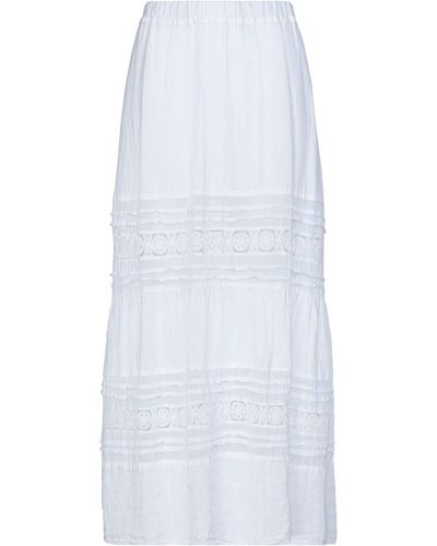 120% Lino Maxi Skirt - White