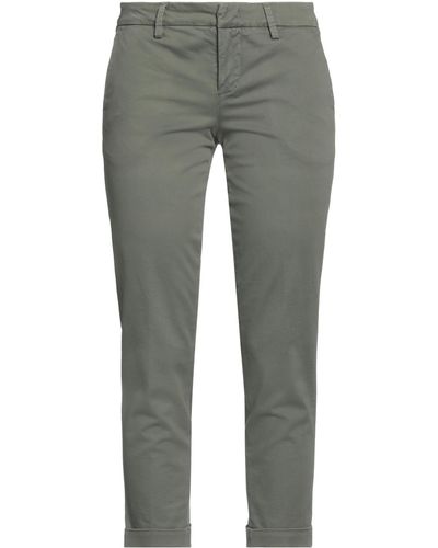 Fay Cropped Trousers - Grey