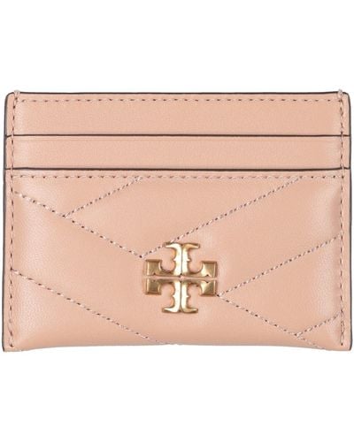 Tory Burch Blush Document Holder Leather - Natural