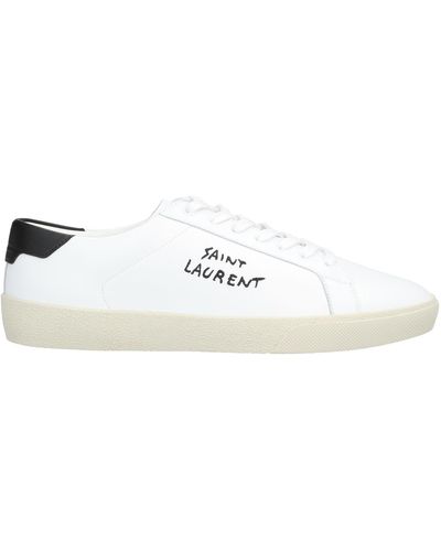Saint Laurent Court classic sl/06 embroidered sneakers - Blanco