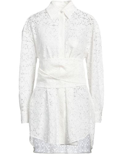 Alexandre Vauthier Mini Dress Cotton, Viscose, Polyamide - White