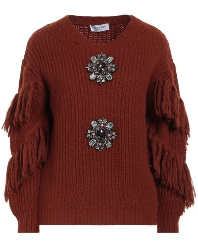 Odi Et Amo Sweater Acrylic, Polyamide, Wool, Viscose - Red