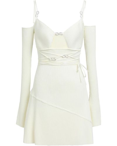 Mach & Mach Mini Dress - White