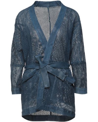 Vintage De Luxe Overcoat & Trench Coat - Blue