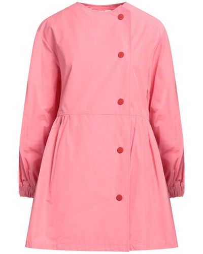 Rose' A Pois Overcoat & Trench Coat - Pink