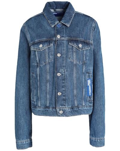 Karl Lagerfeld Manteau en jean - Bleu