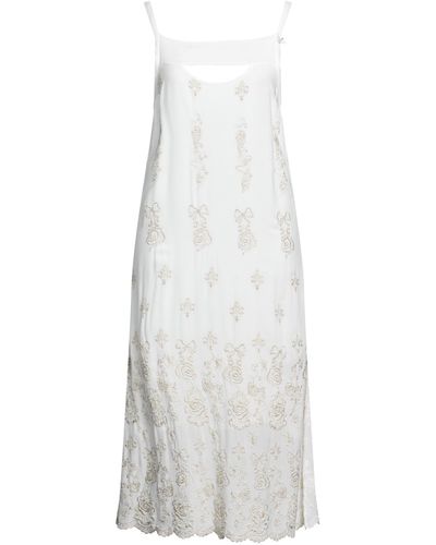 ELISA CAVALETTI by DANIELA DALLAVALLE Midi Dress - White