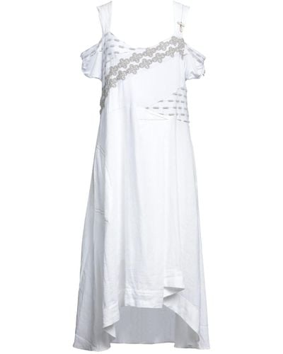 ELISA CAVALETTI by DANIELA DALLAVALLE Midi Dress - White