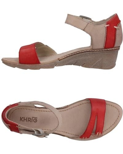 Khrio Sandals - Red