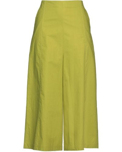 NEIRAMI Cropped Trousers - Green