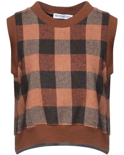 FACE TO FACE STYLE Jumper - Brown