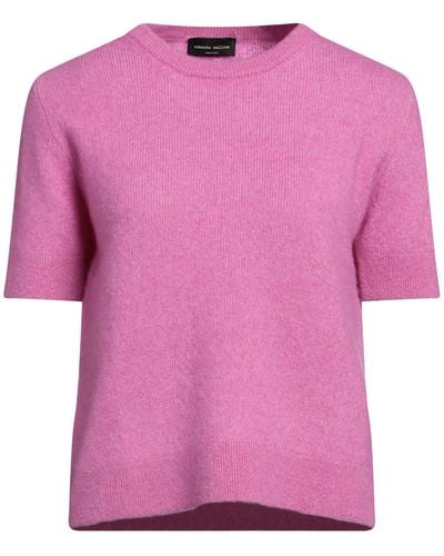 Roberto Collina Light Sweater Cashmere, Silk, Polyester - Pink
