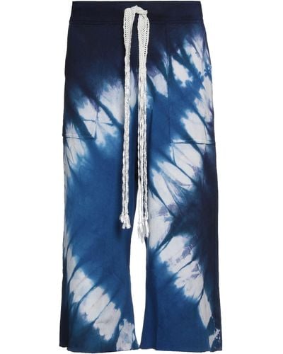 Wales Bonner Cropped Trousers - Blue