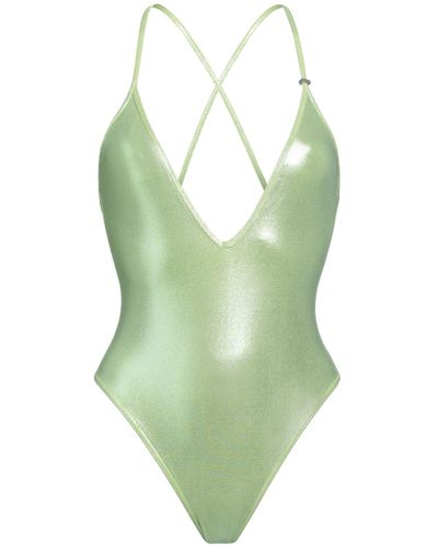 The Attico Acid One-Piece Swimsuit Polyamide, Elastane - Green