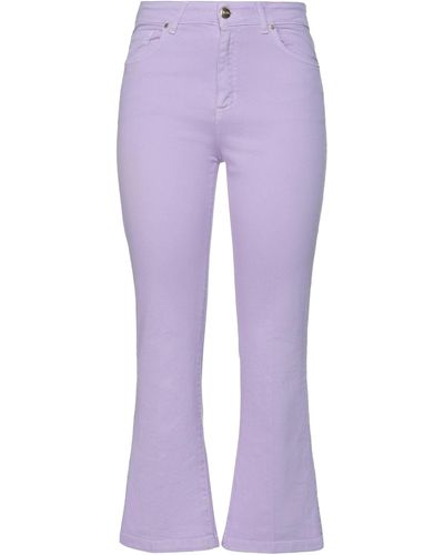 Jijil Denim Pants - Purple