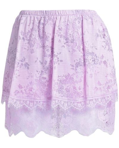 Soallure Mini Skirt - Purple