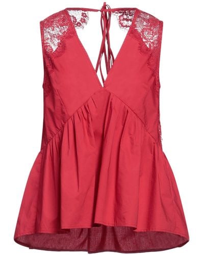 Twin Set Top - Rouge