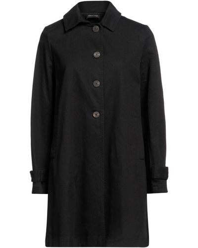 Scaglione Overcoat & Trench Coat - Black