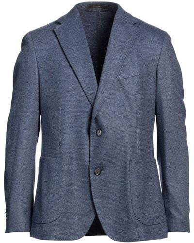 Windsor. Slate Blazer Wool, Polyamide, Recycled Wool, Synthetic Fibers, Cashmere - Blue
