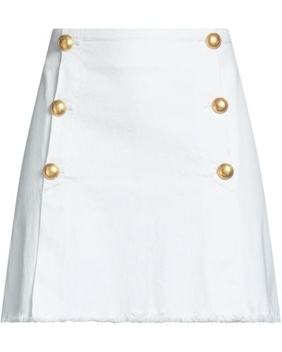 Pinko Denim Skirt - White
