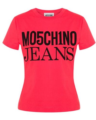 Moschino Jeans Camiseta - Rojo