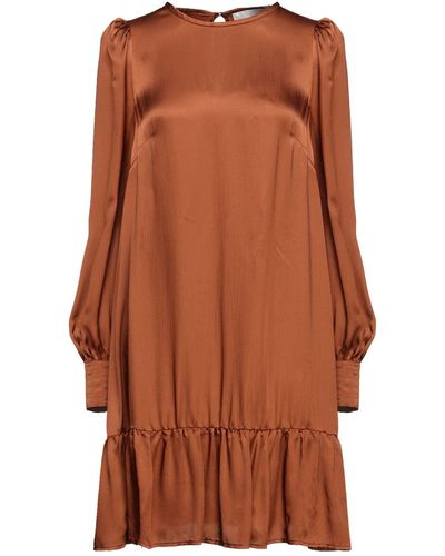 8pm Short Dress - Brown