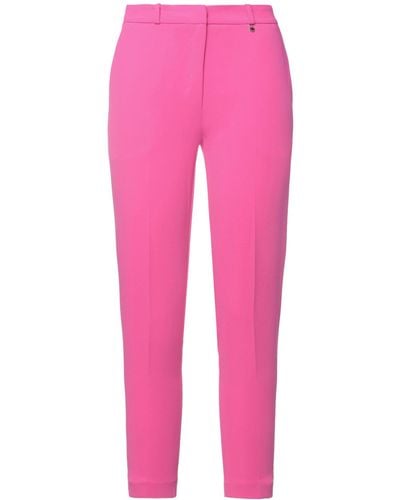 Annarita N. Fuchsia Pants Polyester, Elastane - Pink