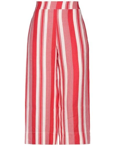 Alpha Studio Cropped Trousers - Red