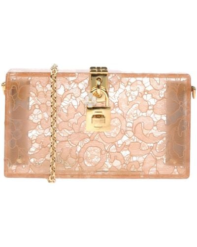 Dolce & Gabbana Two-toned Clutch Bag  - Natural