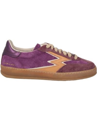 Moaconcept Sneakers Leather, Textile Fibers - Purple