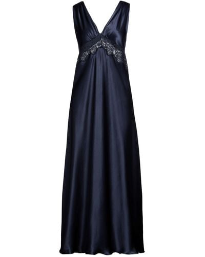 Loretta Caponi Maxi Dress - Blue