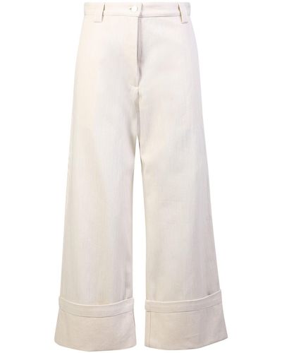 Moncler Pantalon en jean - Blanc